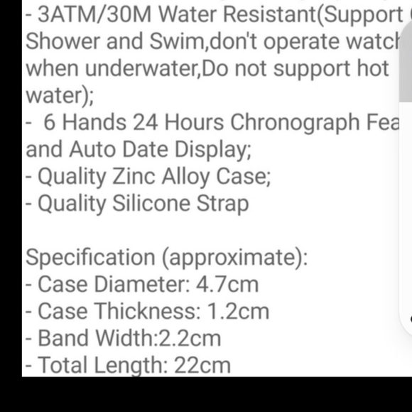 Quartz watch waterproof Stainless steel Price Reduced &firm - Picture 8 of 8